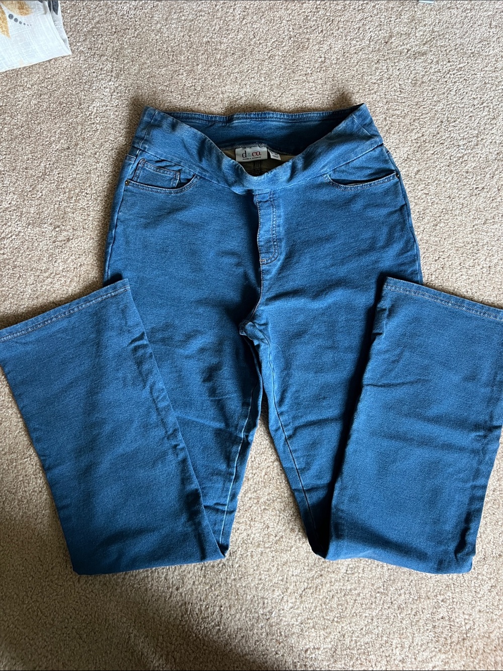 D&Co. Women's Blue Stretch Flare Jeans